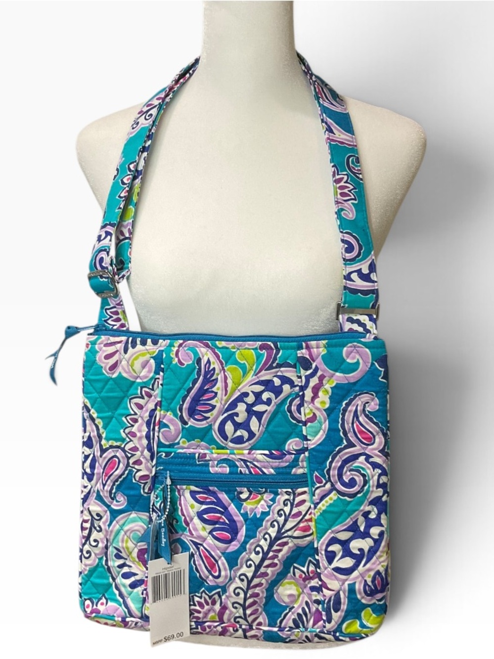 Vera Bradley Hipster Crossbody in Waikiki Paisley